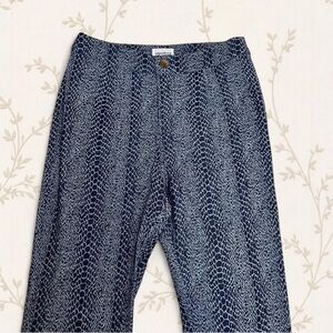 Superdown blue snakeskin skinny jeans